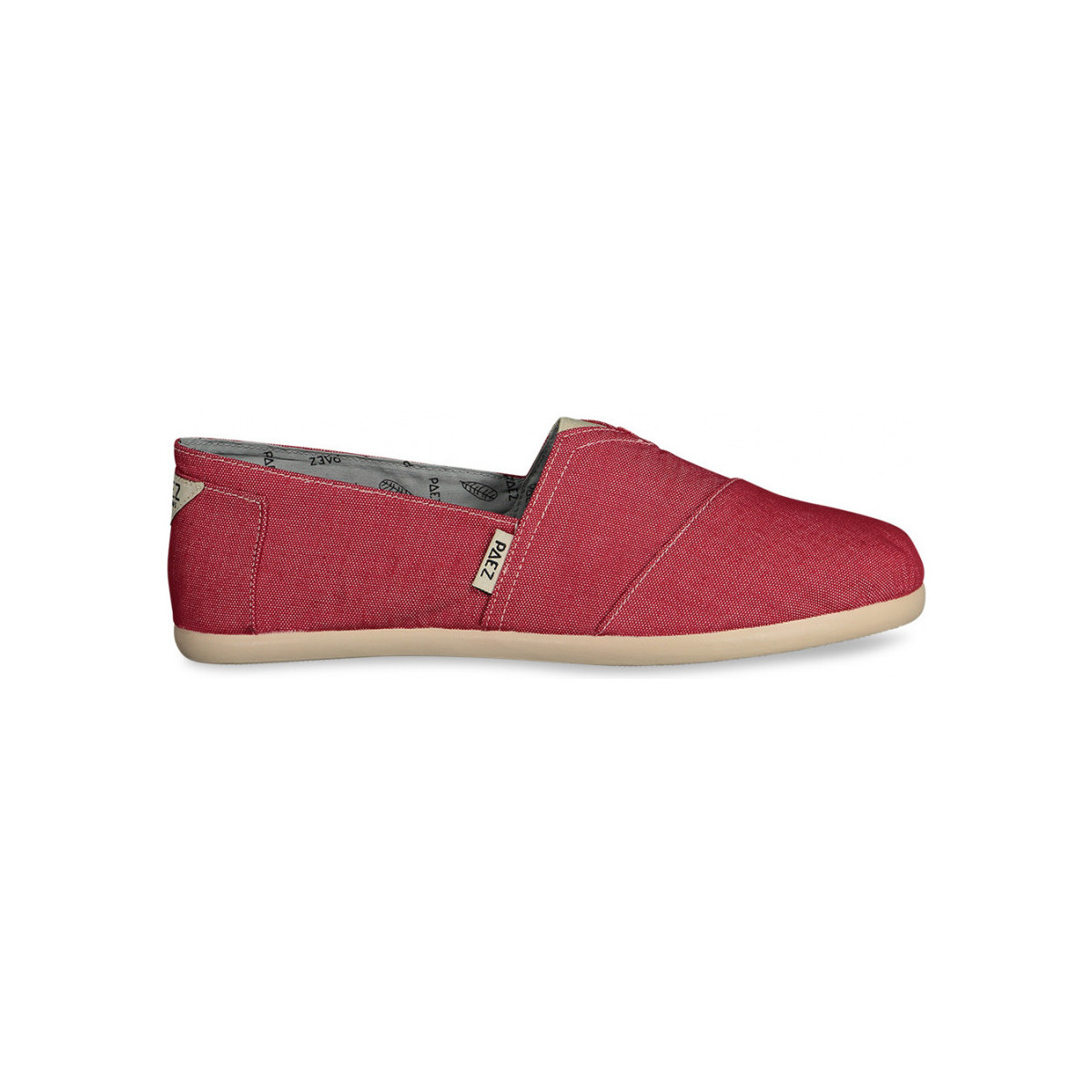 Schuhe Herren Leinen-Pantoletten mit gefloch Paez Gum Classic M - Combi Red Rot
