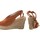 Schuhe Damen Multisportschuhe Olivina Lady Sandale BEBY 19072 Leder Braun