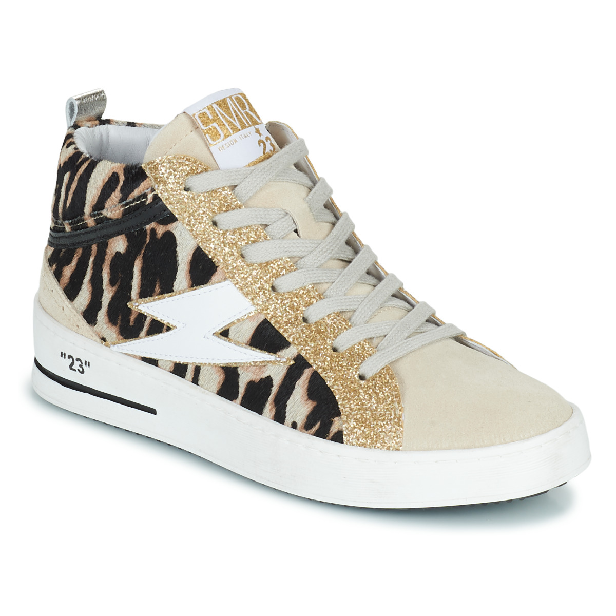 Schuhe Damen Sneaker High Semerdjian CIELLO Beige / Gold