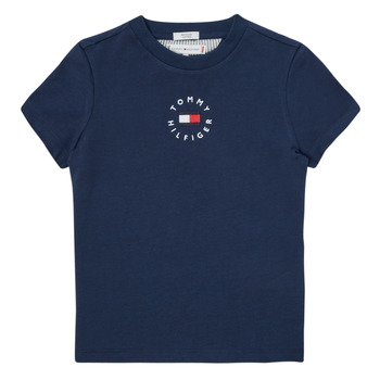 Kleidung Jungen T-Shirts Tommy Hilfiger CAMISA Marine