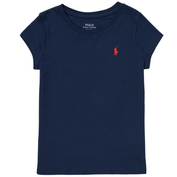 Kleidung Mädchen T-Shirts Polo Ralph Lauren NOIVEL Marine