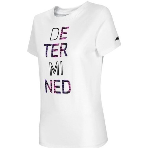 Kleidung Damen T-Shirts 4F TSD018 Weiss