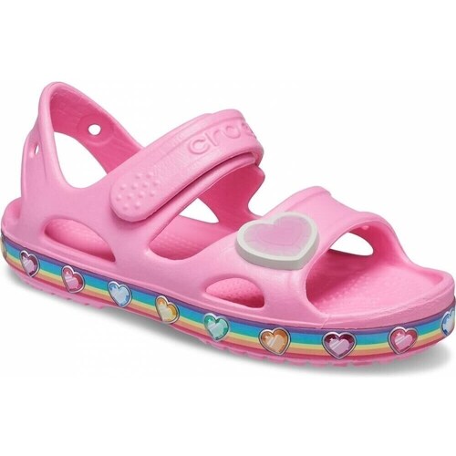 Schuhe Kinder Sandalen / Sandaletten Crocs Fun Lab Rainbow Sandal Kids Rosa