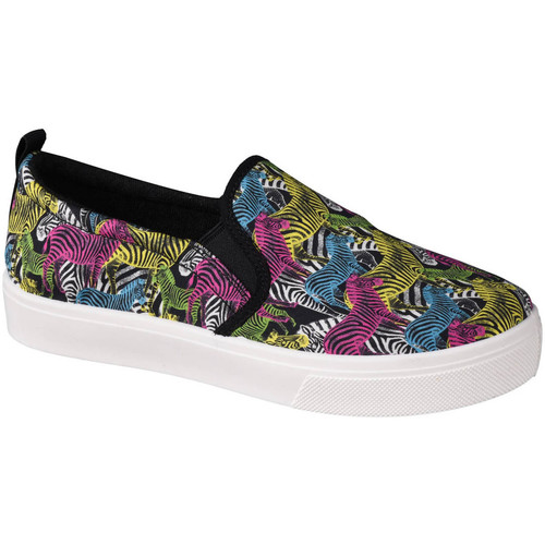 Schuhe Damen Sneaker Low Skechers Poppy-Pop Art Animals Multicolor