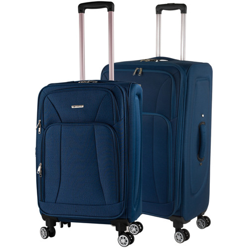 Taschen flexibler Koffer Itaca Bergamo Blau