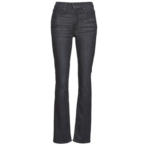 Kleidung Damen Straight Leg Jeans Levi's 725 HIGH RISE STRAIGHT Schwarz