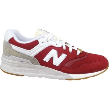 Schuhe Kinder Sneaker Low New Balance 997 Rot, Weiß