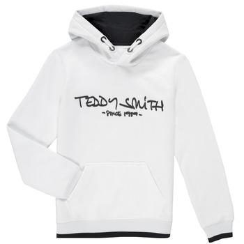 Kleidung Jungen Sweatshirts Teddy Smith SICLASS HOODY Weiss