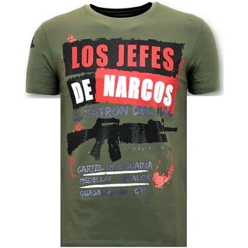 Kleidung Herren T-Shirts Lf Strass Los Jefes Die Narcos Grün
