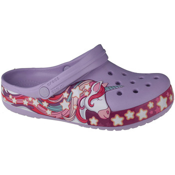 Schuhe Kinder Pantoletten / Clogs Crocs Fun Lab Unicorn Band Clog Violett