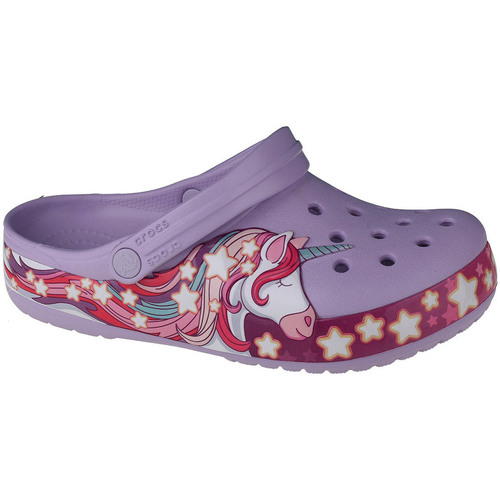Schuhe Mädchen Hausschuhe Crocs Fun Lab Unicorn Band Clog Violett