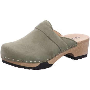 Schuhe Damen Pantoletten / Clogs Softclox Pantoletten Tamina 3345 khaki/khaki grün