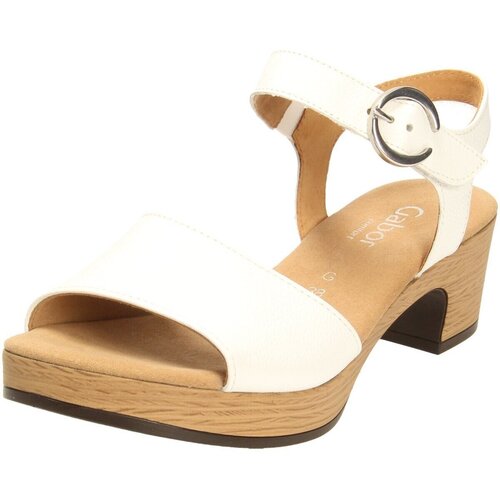 Schuhe Damen Sandalen / Sandaletten Gabor Sandaletten 62.071-50 Weiss