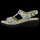 Schuhe Damen Sandalen / Sandaletten Longo Sandaletten Fussbett Sandale, Leder, gold 1071613 Grau