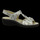 Schuhe Damen Sandalen / Sandaletten Longo Sandaletten Fussbett Sandale, Leder, gold 1071613 Grau