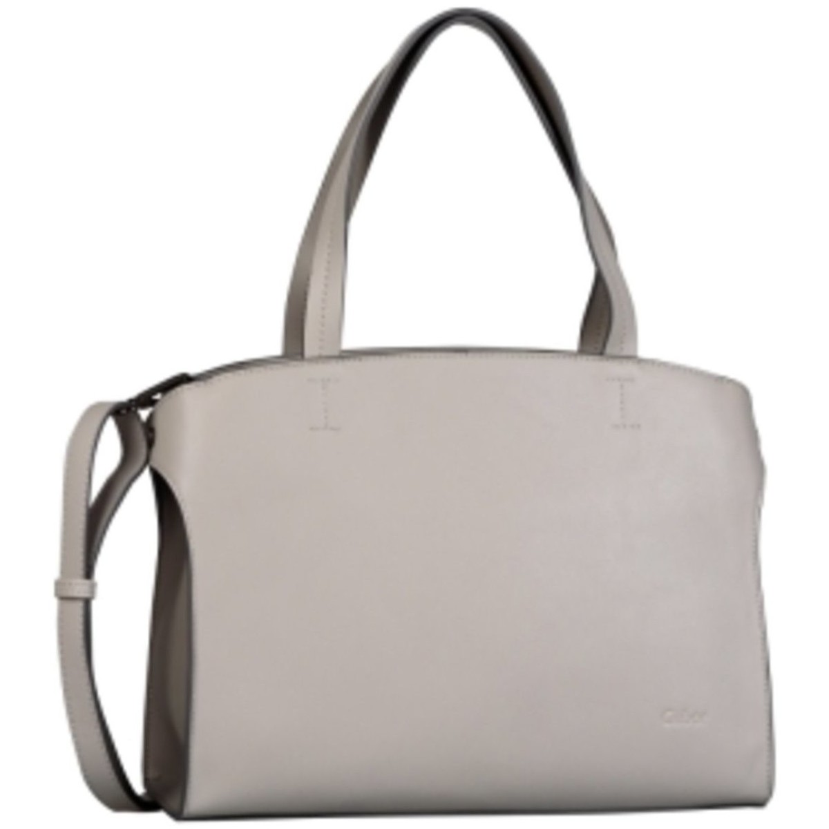 Taschen Damen Handtasche Beheim Mode Accessoires MELINA Shopper, light grey 8662 72 Grau