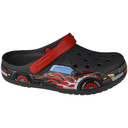 Schuhe Jungen Hausschuhe Crocs Fun Lab Truck Band Clog Grau