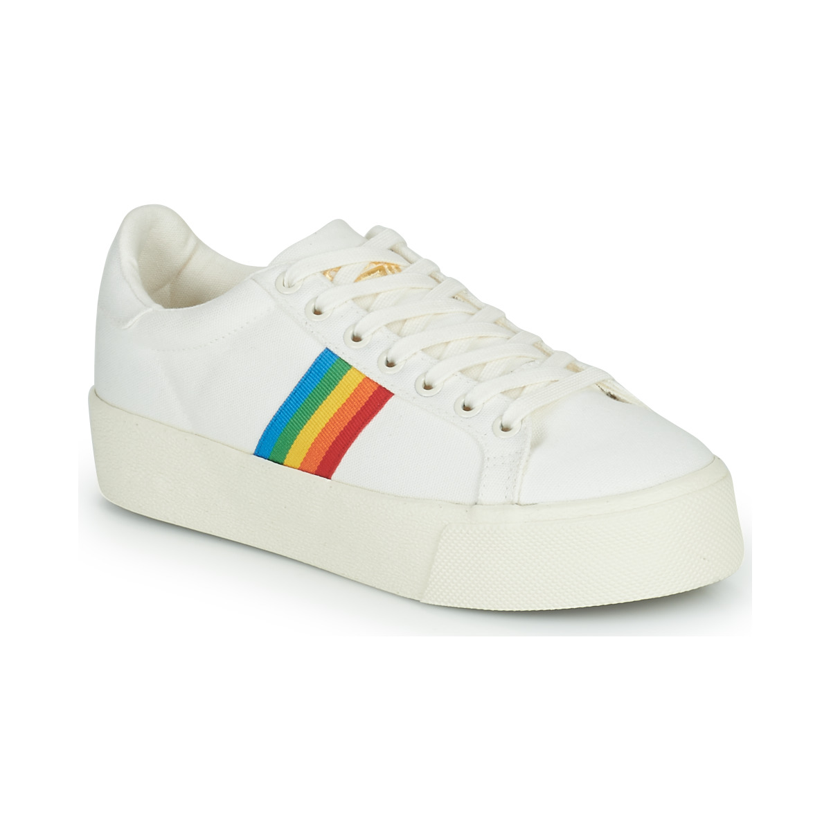 Schuhe Damen Sneaker Low Gola ORCHID PLATFORM RAINBOW Weiss / Multicolor
