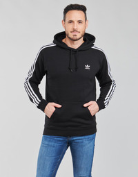 Kleidung Herren Sweatshirts adidas Originals 3-STRIPES HOODY Schwarz