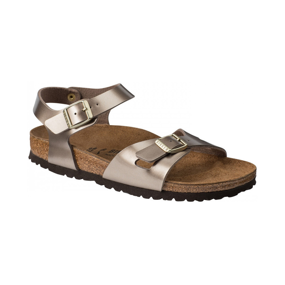 Schuhe Damen Sandalen / Sandaletten BIRKENSTOCK Rio bf Braun