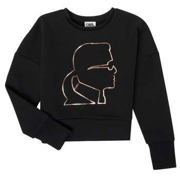 Kleidung Mädchen Sweatshirts Karl Lagerfeld CORNALINE Schwarz