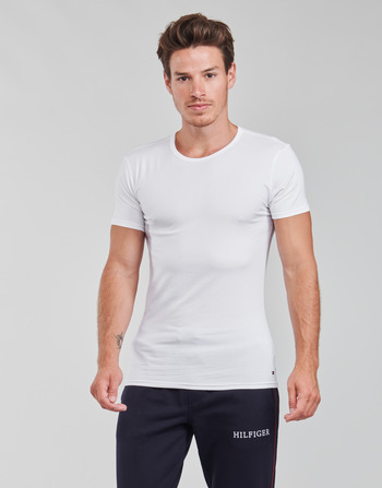 Kleidung Herren T-Shirts Tommy Hilfiger STRETCH TEE X3 Weiss / Grau / Schwarz