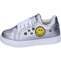 Schuhe Mädchen Sneaker Smiley BJ987 Silbern