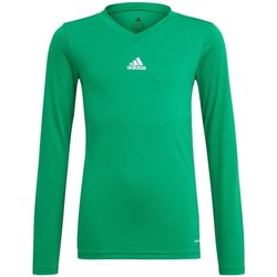 Kleidung Jungen T-Shirts adidas Originals JR Team Base Tee Grün