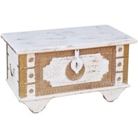 Home Koffer / Aufbewahrungsboxen Signes Grimalt Geschnitzter Stamm Aus Rajasthan Multicolor