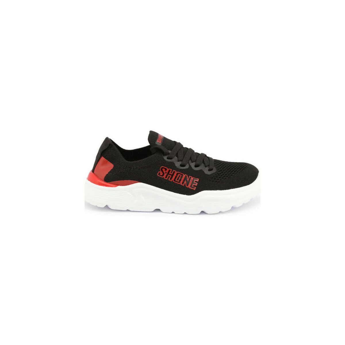 Schuhe Herren Sneaker Shone 155-001 Black Schwarz