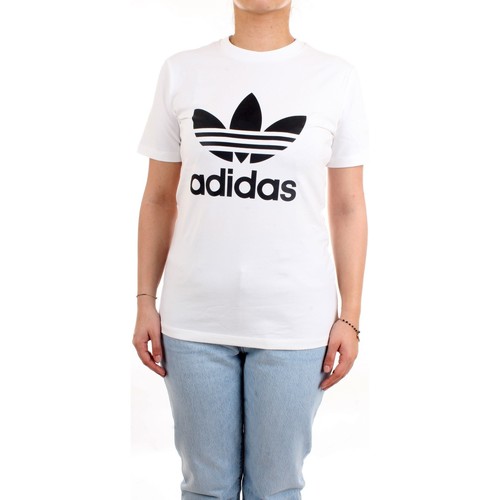 Kleidung Damen T-Shirts adidas Originals GN2899 T-Shirt/Polo Frau Weiß Weiss
