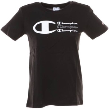 Kleidung Damen T-Shirts Champion - T-shirt nero 112604-KK001 Schwarz