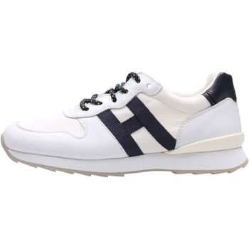 Schuhe Kinder Sneaker Hogan - J484 bco/blu HXC4840CY50FTQ1563 Weiss