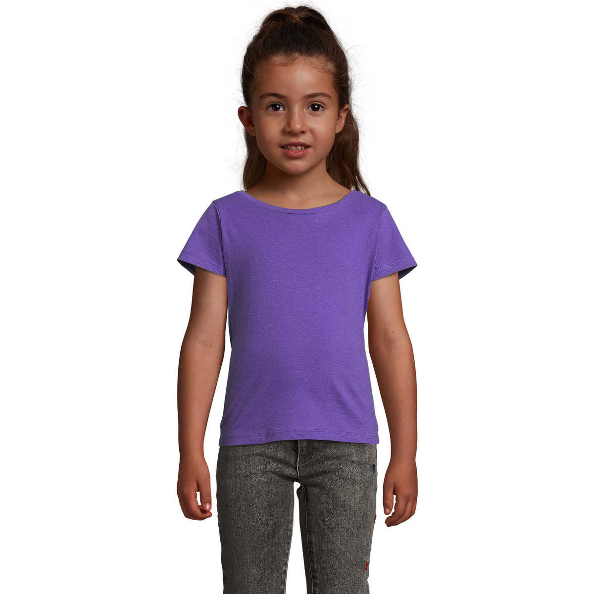 Kleidung Kinder T-Shirts Sols CHERRY Morado Oscuro Violett