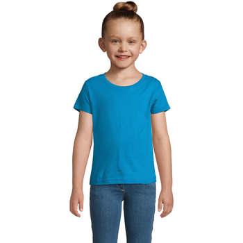 Kleidung Kinder T-Shirts Sols CHERRY Aqua Blau
