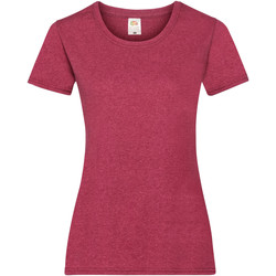 Kleidung Damen T-Shirts Fruit Of The Loom 61372 Rot