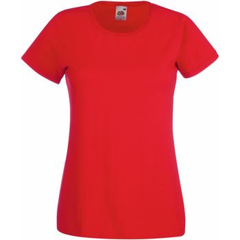 Kleidung Damen T-Shirts Fruit Of The Loom 61372 Rot