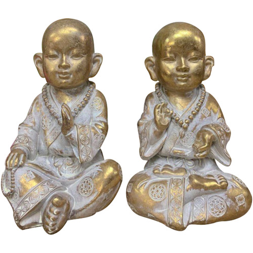 Home Statuetten und Figuren Signes Grimalt Buddha Set 2 Einheiten Gold
