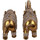 Home Statuetten und Figuren Signes Grimalt Elefant Set 2 Einheiten Gold