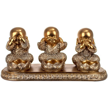 Home Statuetten und Figuren Signes Grimalt Figur 3 Buddhas Set 3 U Gold