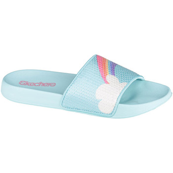 Schuhe Mädchen Hausschuhe Skechers Sunny Slides-Dreamy Steps Blau