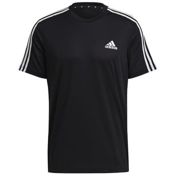Kleidung Herren T-Shirts adidas Originals Aeroready Designed TO Move Sport 3STRIPES Tee Schwarz