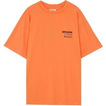 Kleidung Herren T-Shirts Sixth June T-shirt  barcode Orange