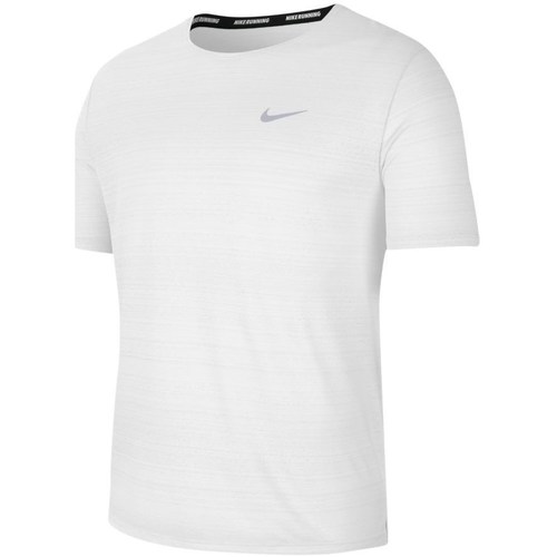 Kleidung Herren T-Shirts Nike Drifit Miler Weiss