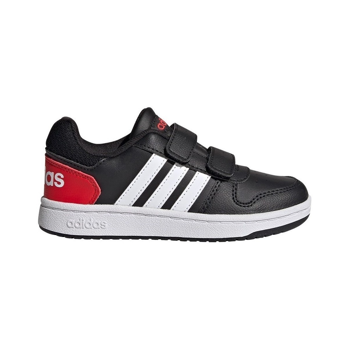 Schuhe Kinder Sneaker Low adidas Originals Hoops 20 Schwarz