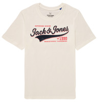 Kleidung Jungen T-Shirts Jack & Jones JJELOGO TEE SS Weiss