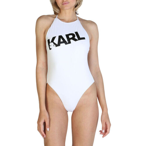 Kleidung Damen Bikini Ober- und Unterteile Karl Lagerfeld - kl21wop03 Weiss