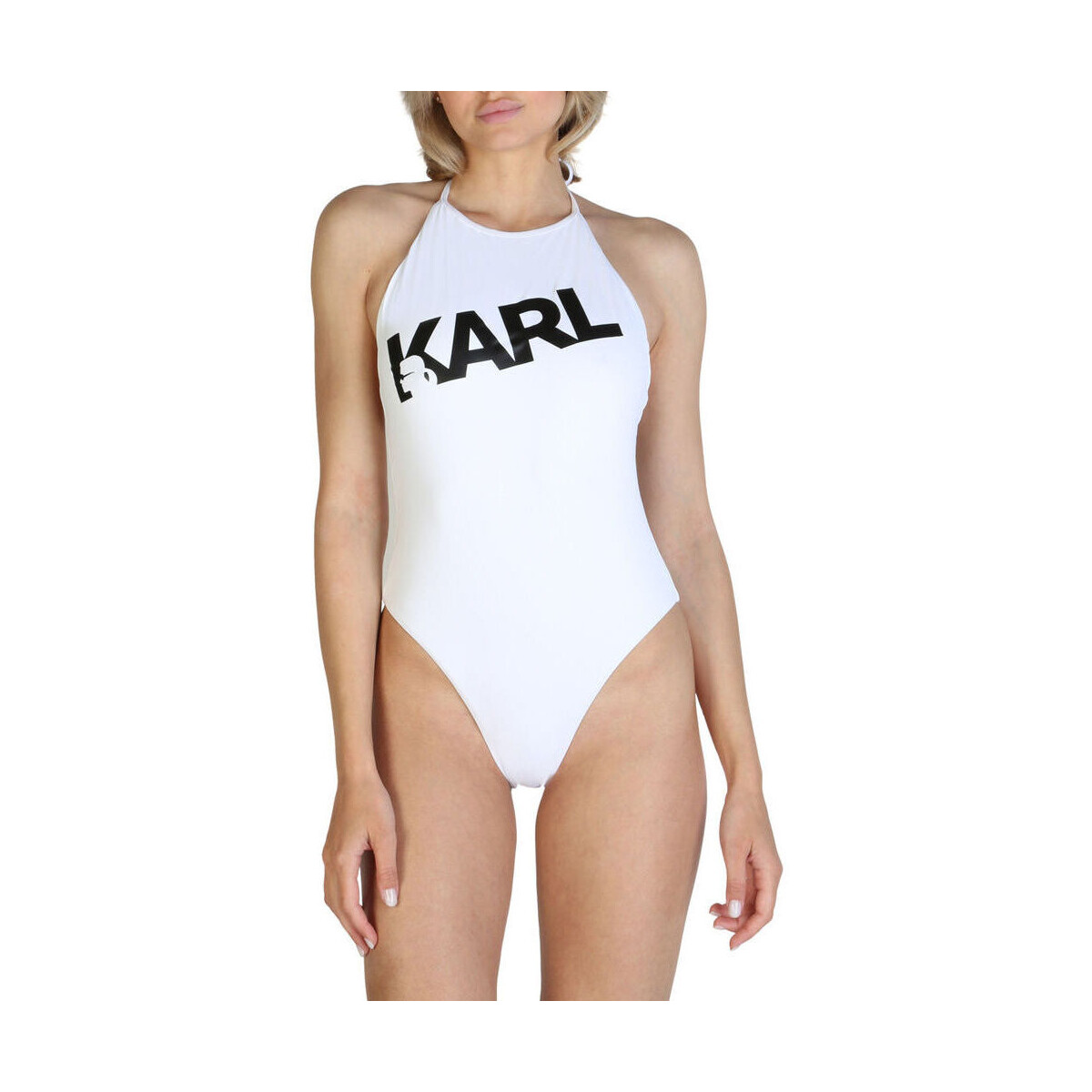 Kleidung Damen Bikini Ober- und Unterteile Karl Lagerfeld - kl21wop03 Weiss