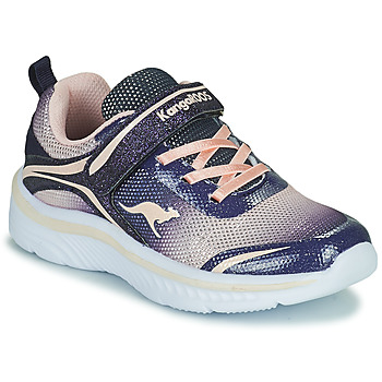 Schuhe Mädchen Sneaker Low Kangaroos K-MAID GLEAM EV Blau / Silbern