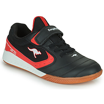 Schuhe Jungen Sneaker Low Kangaroos K5-COURT EV Schwarz / Rot